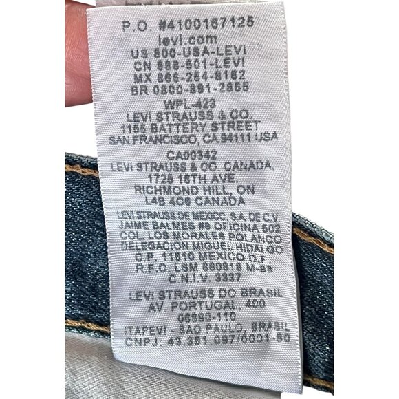 Levis 505 Mens Jeans 40x32 Straight Leg Denim Made In Mexico - Picture 9 of 16